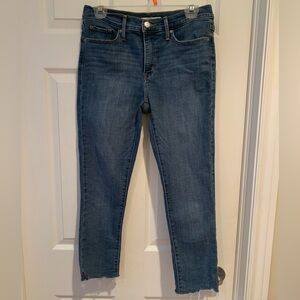 Levi’s Shaping Skinny 311 Women's Blue Jeans w/Raw Hem